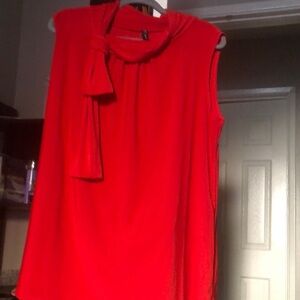 Elegant Red Long Sleeve blouse
